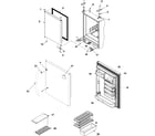 Amana ABL2222FES0 refrigerator door diagram