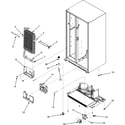 Maytag MSD2641KEW evaporator/front rollers/water tank diagram