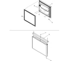 Kenmore 59666122700 freezer door diagram