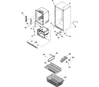 Kenmore 59665262700 interior cabinet & freezer shelving diagram