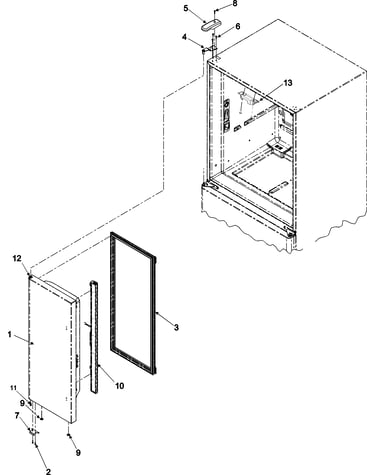 Left refrigerator door