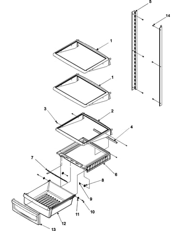 Deli and ref shelf