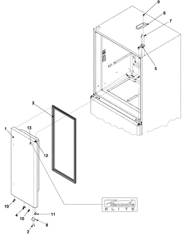 Right refrigerator door