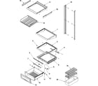 Amana ASB2623HRQ deli and ref shelf diagram