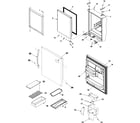Amana ABC2037DEW refrigerator door diagram