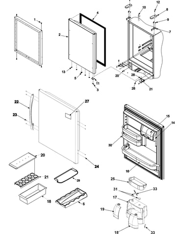 Refrigerator door