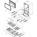 Maytag MFI2568AEB frz door/drawer/toe grille/ctr hinge diagram