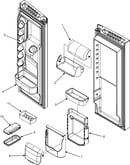 Ref door storage