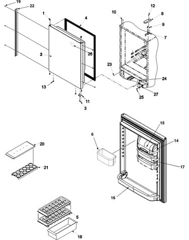 Refrigerator door