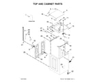 Maytag MVWB766FW2 top and cabinet parts diagram