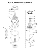 Motor, basket and tub parts