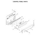 Maytag YMER8800FZ3 control panel parts diagram