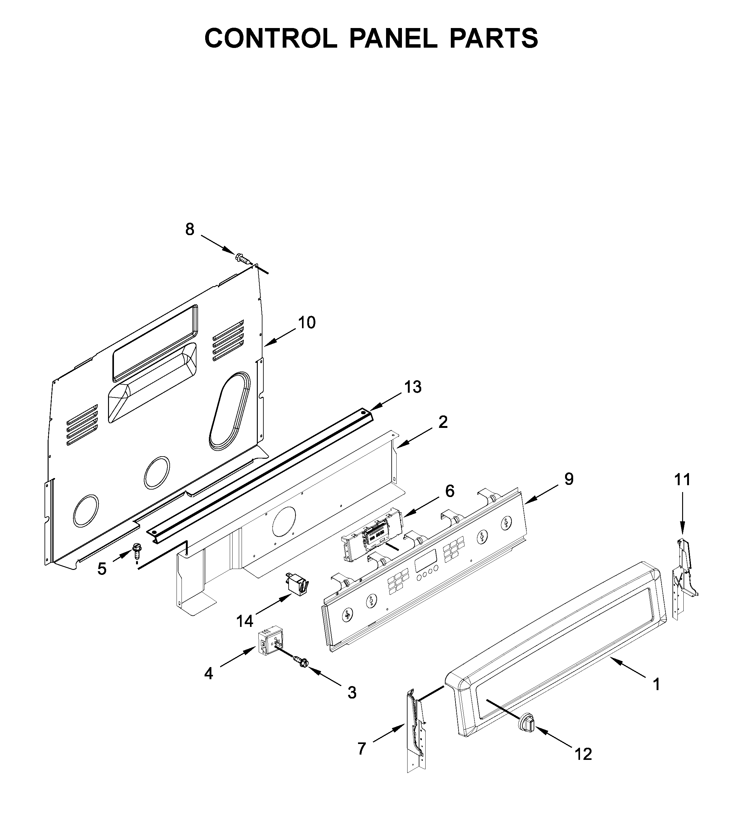 CONTROL PANEL PARTS
