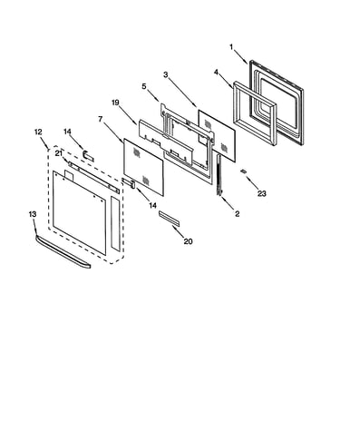 Oven door