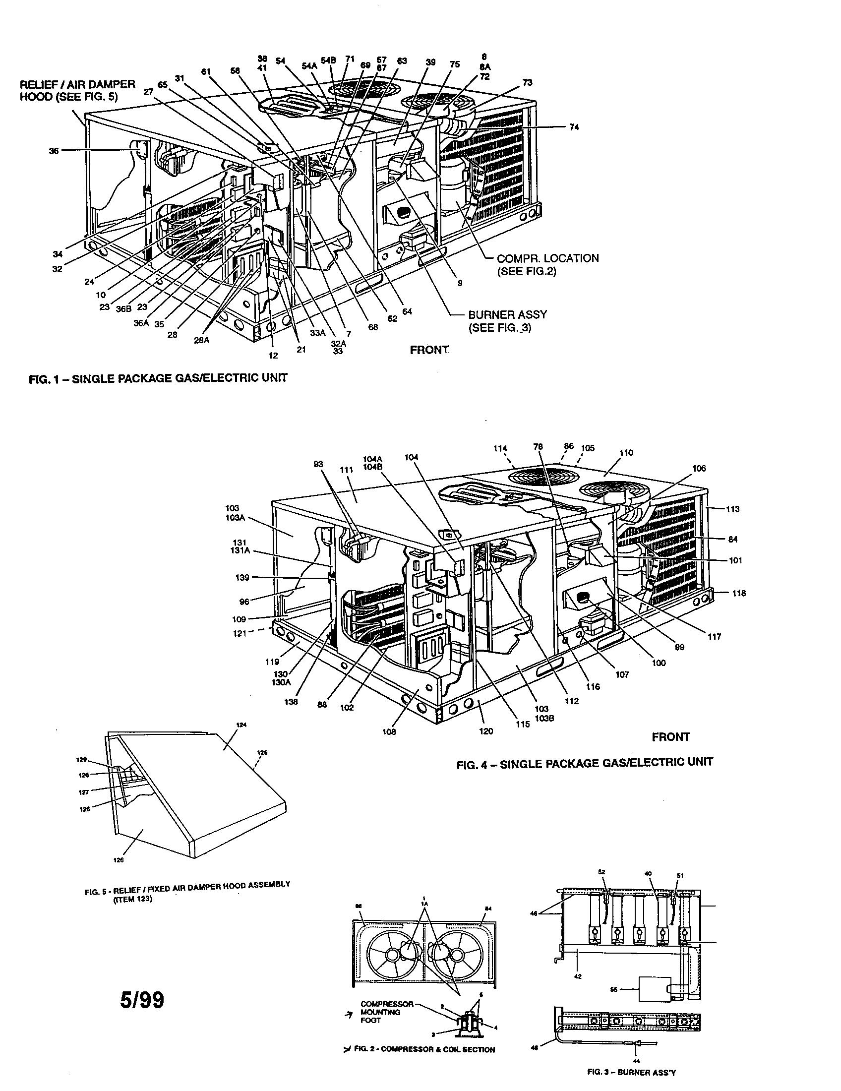 Gas/electric unit