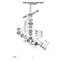 Whirlpool DU8000XX5 pump and sprayarm diagram