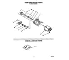 Whirlpool DU8000XX5 pump and motor diagram