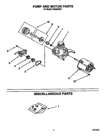 Pump and motor