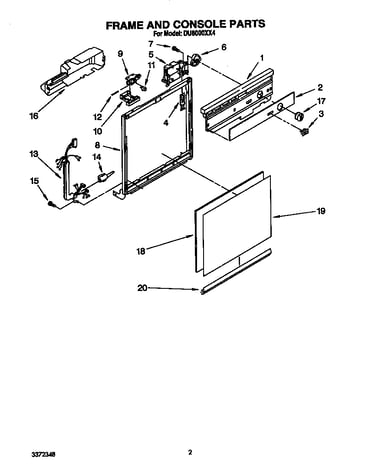 Frame and console