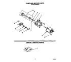 Whirlpool DU8000XX4 pump and motor diagram