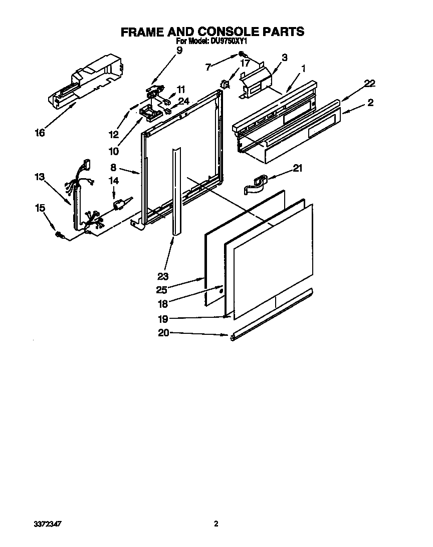 Frame and console