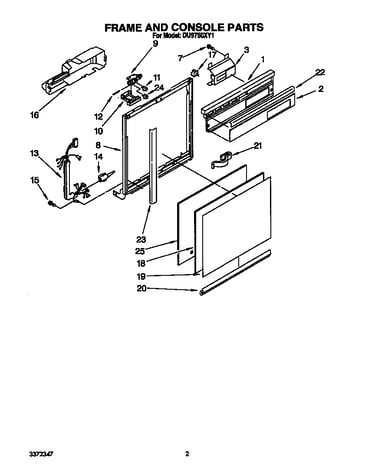 Frame and console