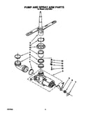 Pump and spray arm