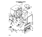 Whirlpool TUD5000Y1 tub assembly diagram