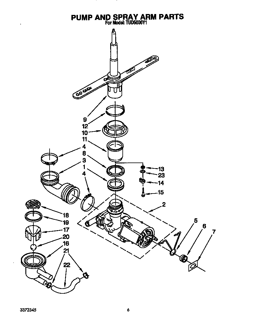 PUMP AND SPRAY ARM