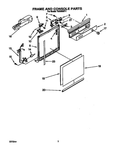 Frame and console