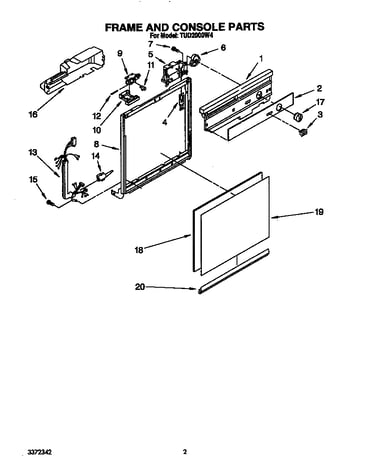 Frame and console