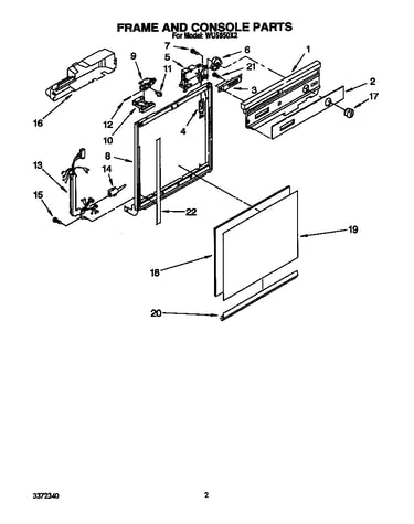 Frame and console