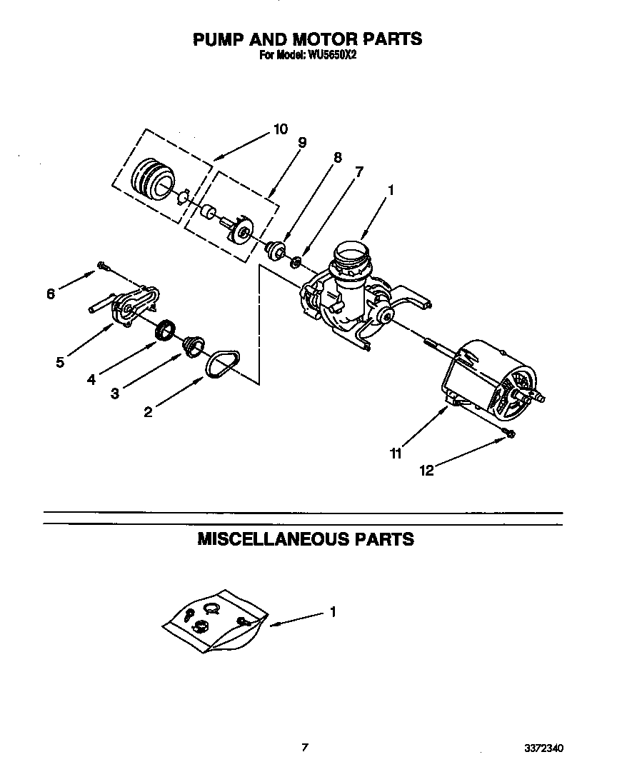 Pump and motor