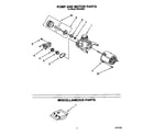 Roper WU4400X2 pump and motor diagram
