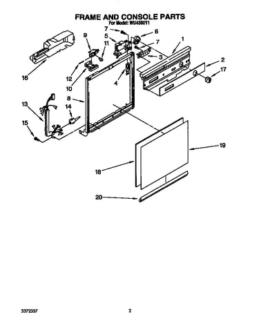 Frame and console