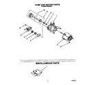 Roper WU3000X3 pump and motor diagram