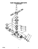Pump and spray arm
