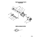 Roper WU1000X5 pump and motor diagram