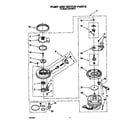 Whirlpool DU9700XY1 pump and motor diagram