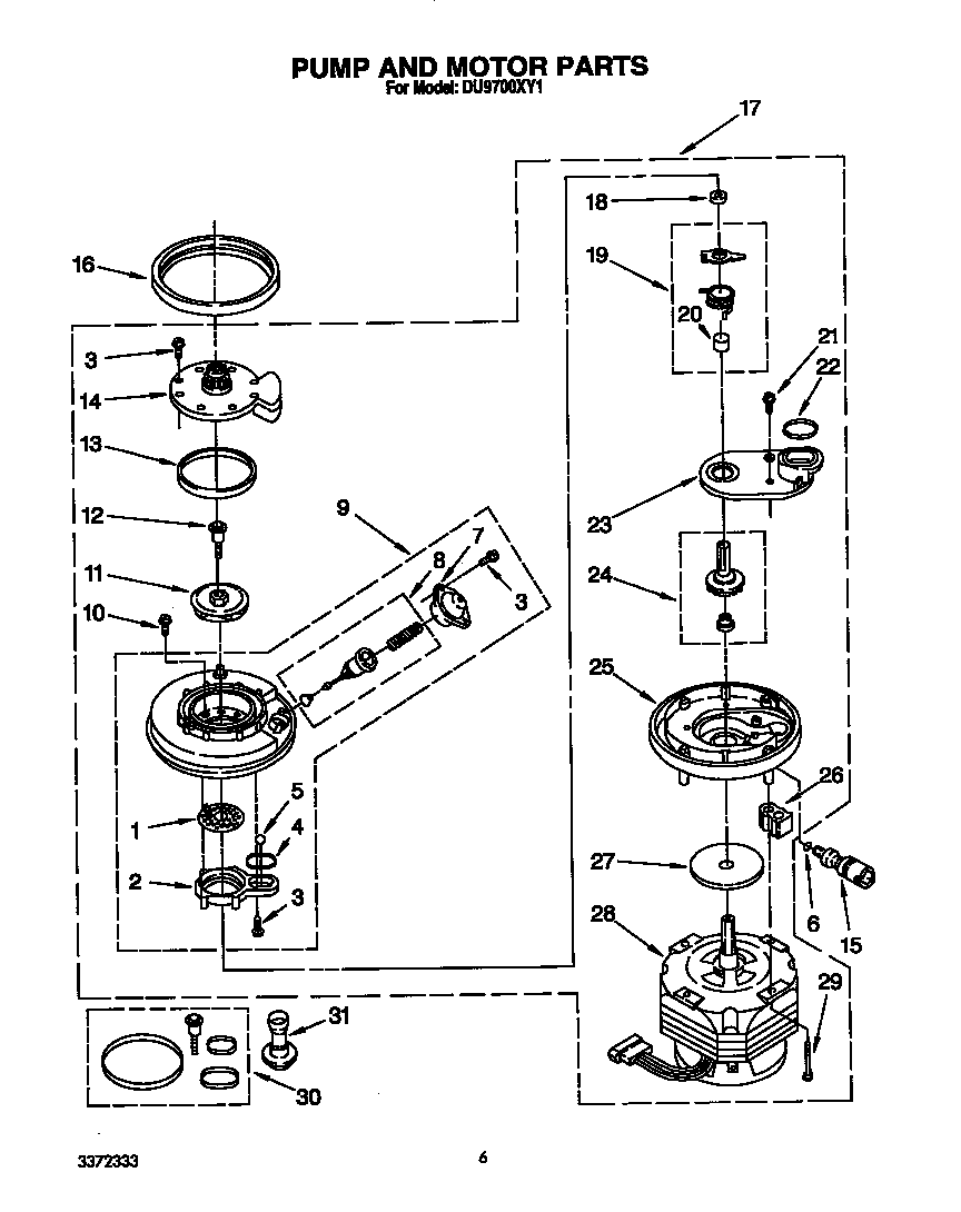 Pump and motor