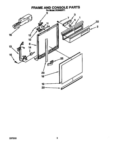 Frame and console