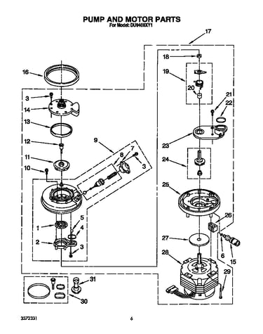 Pump and motor