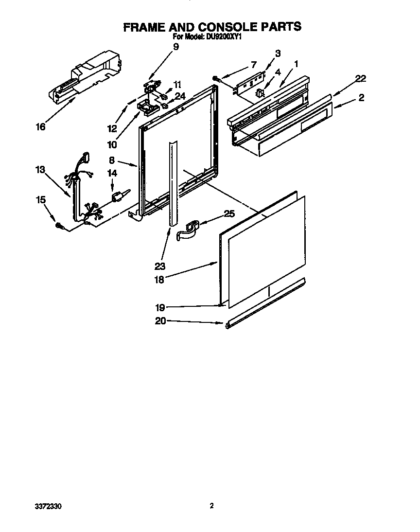 Frame and console