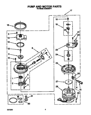 Pump and motor