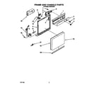 Whirlpool DU8016XX2 frame and console diagram