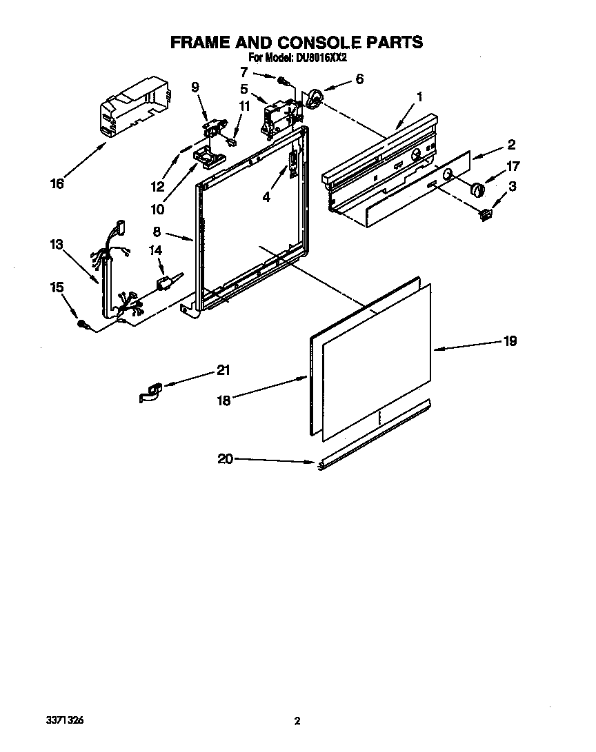 Frame and console