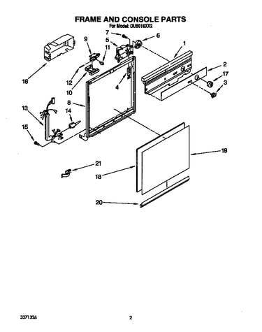 Frame and console