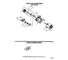 Roper WU5650X1 pump and motor diagram