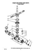 Pump and spray arm