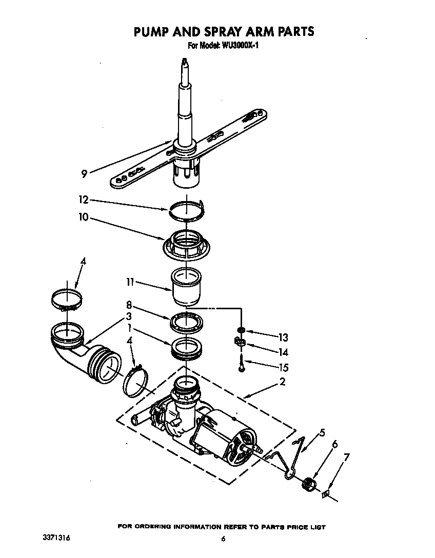 PUMP AND SPRAY ARM